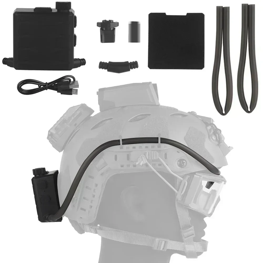 Gafas tácticas, desempañador de ventilador, Kit antiniebla, gafas, desempañador de aire para tiro Airsoft, Motocross, esquí, montañismo, visión clara - imagen 2