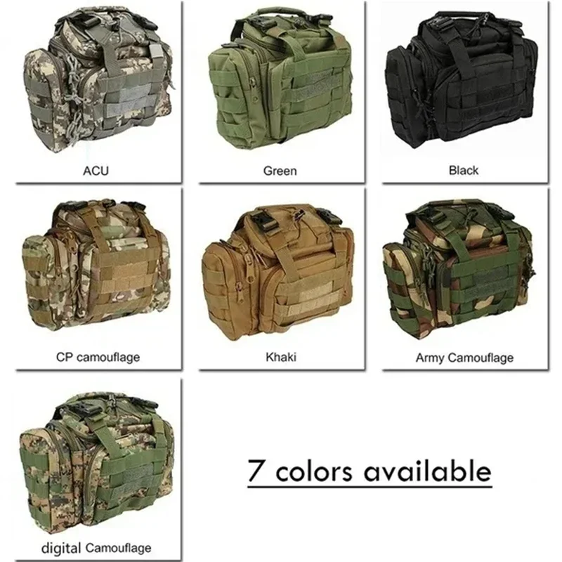 Riñonera táctica impermeable de nailon para acampar, senderismo, caza, pesca, funda para pistola, bolsa de combate Airsoft, bolsas para señuelos - imagen 2