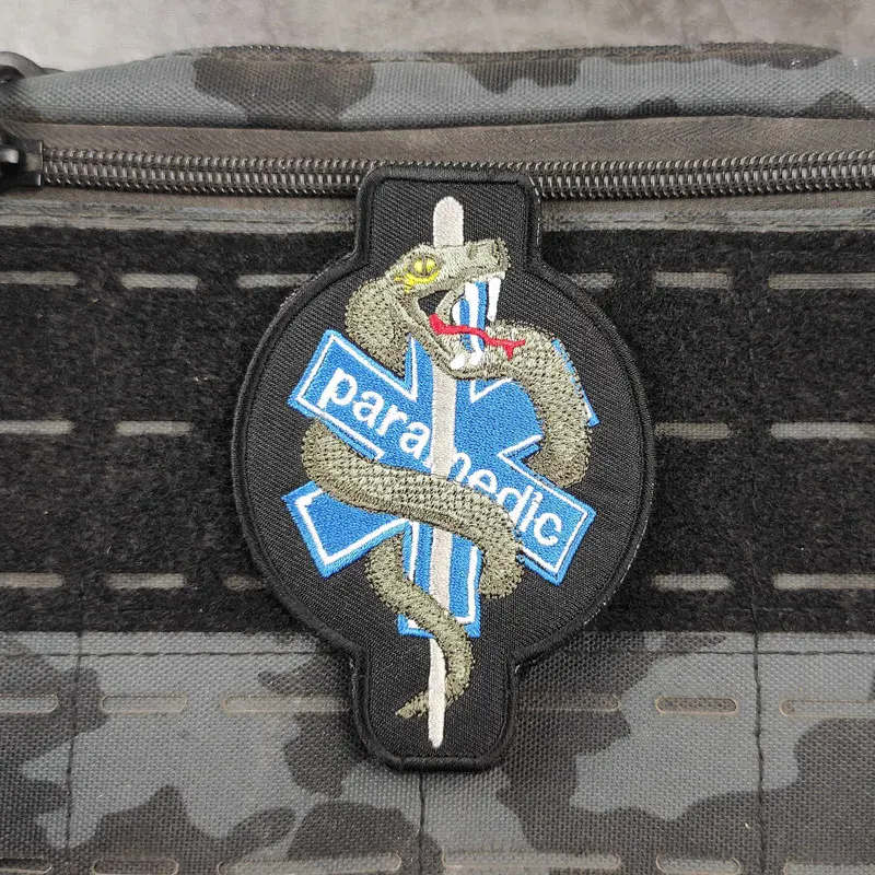 Parches bordados de rescate de estrella de la vida, insignias de PVC médicas tácticas, paramédicas, Tecnico, Emergencias, decoración de bolsas de ropa - imagen 3