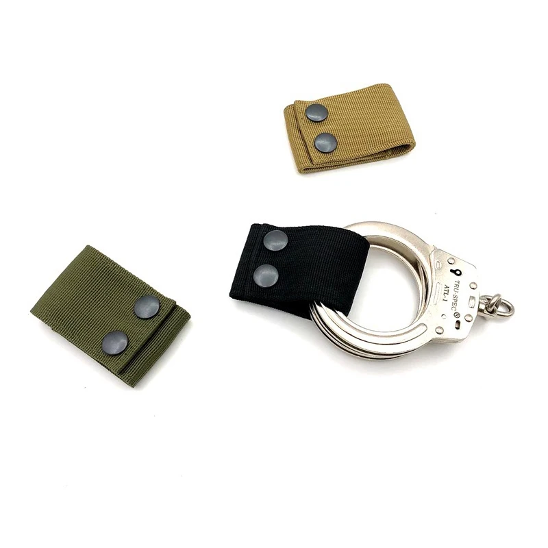 Funda de esposas portátil Universal, correa de cordón, cinturón de liberación rápida, cierre a presión de seguridad, bolsa, colgador de cintura, accesorios - imagen 4