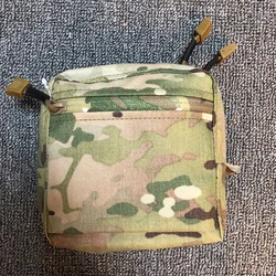 Bolsa Multicam GP MOLLE táctica Airsoft EDC pequeña bolsa de basura cuadrada bolsa de cintura de almacenamiento de artículos diversos