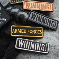 WINNING CP Parche táctico camuflaje bordado hoja para MOLLE
