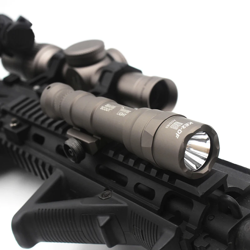 Sotac-luz de explorador SF M600DF, linternas tácticas de 1400 lúmenes, Surefir, luz de caza, montaje de arma - imagen 5