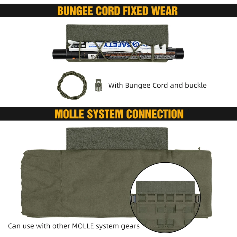 IDOGEAR-Panel adaptador de colgante inferior táctico, tablero Molle debajo del colgante, extensión Universal, Panel lateral, accesorios para chaleco 3957 - imagen 4