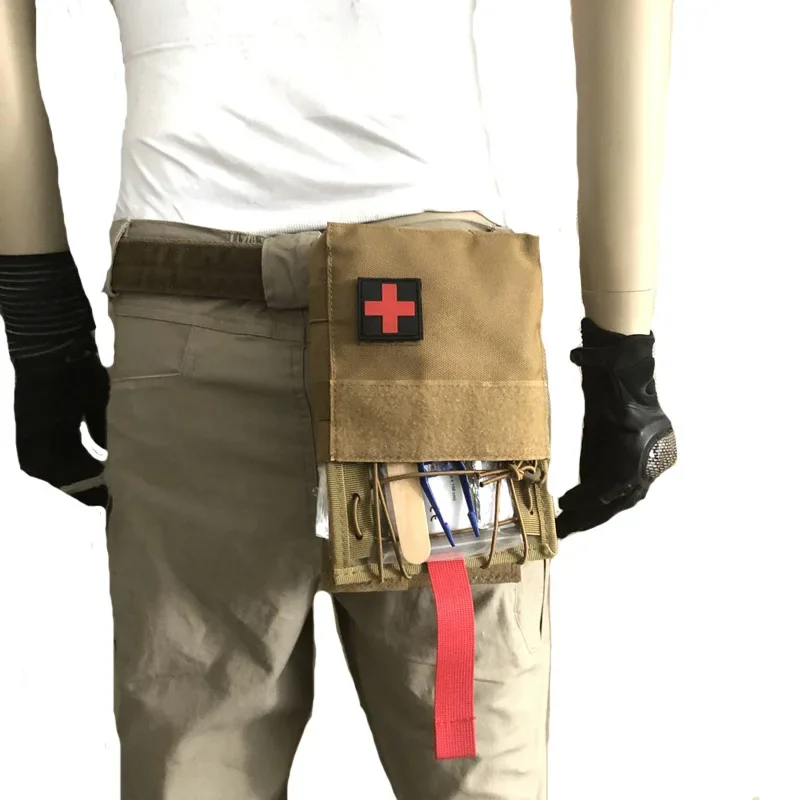 Molle táctico caza supervivencia primeros auxilios kits de emergencia bolsa médica hombro mochila accesorios de caza bolsa - imagen 5