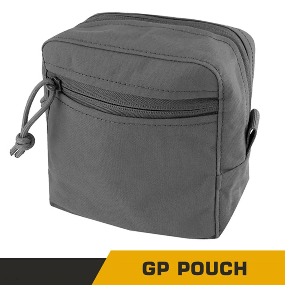 Bolsa táctica Molle pequeña GP, bolsa cuadrada para artículos diversos, placa para el pecho al aire libre, chaleco, cinturón, bolsa de almacenamiento MOLLE - imagen 5