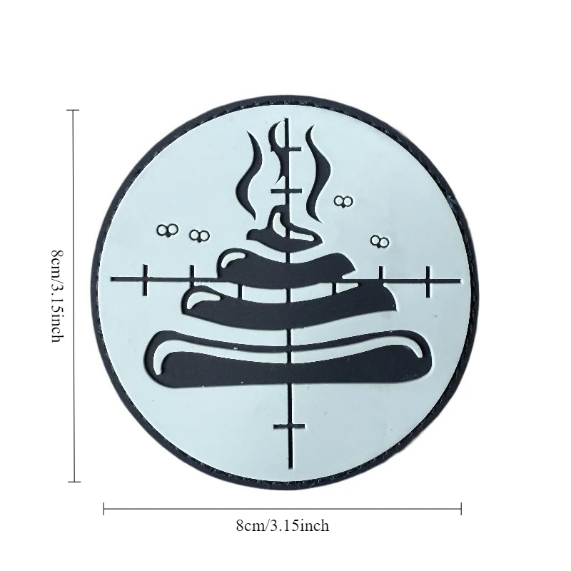 Parche de PVC 3D, objetivo, gancho y bucle, insignia de moral, parches magnéticos divertidos para ropa, mochila - imagen 4