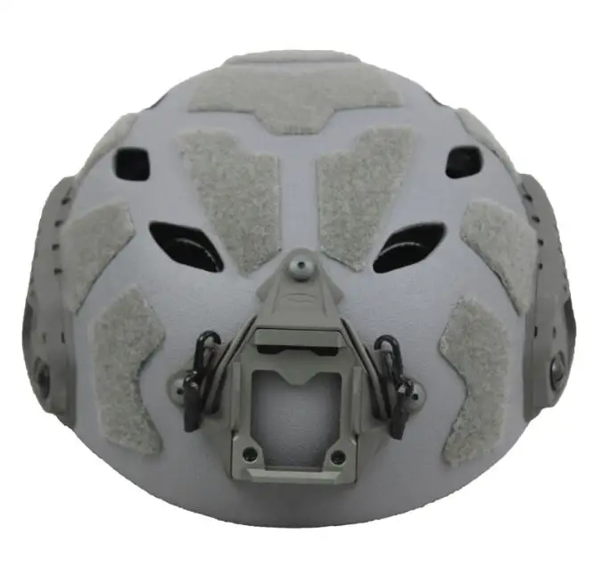 Casco protector transpirable perforado de fibra de carbono SF Tactics para deportes al aire libre, gris - imagen 3
