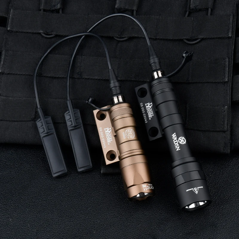 Linterna táctica Surefir M300 M600 de Metal, luz LED blanca para caza con Base de montaje Offset DD compatible con riel Mlok Keymod SMR de 20MM - imagen 4