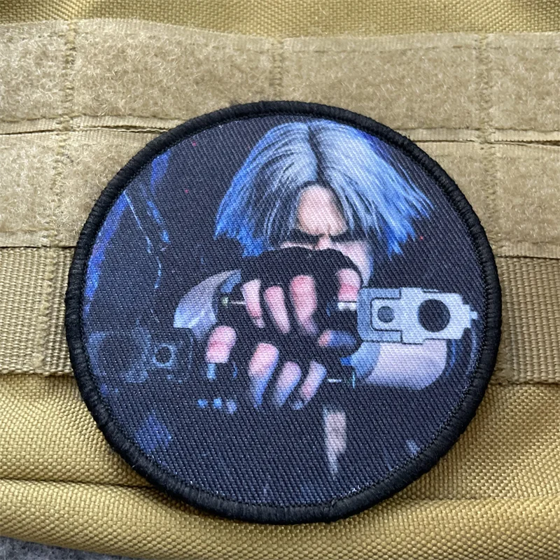 Parche táctico Devil May Cry, parches con emblema de gancho y bucle, insignia de moral militar, brazalete, pegatinas para mochila - imagen 5