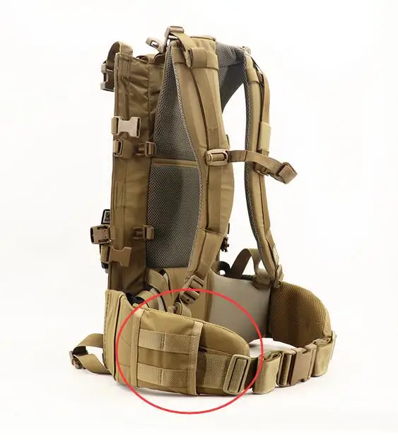 Chaleco táctico para deportes al aire libre, mochila bonita, amortiguación, refuerzo, sello de cintura, MOLLE, protección de cintura, cojín - imagen 2