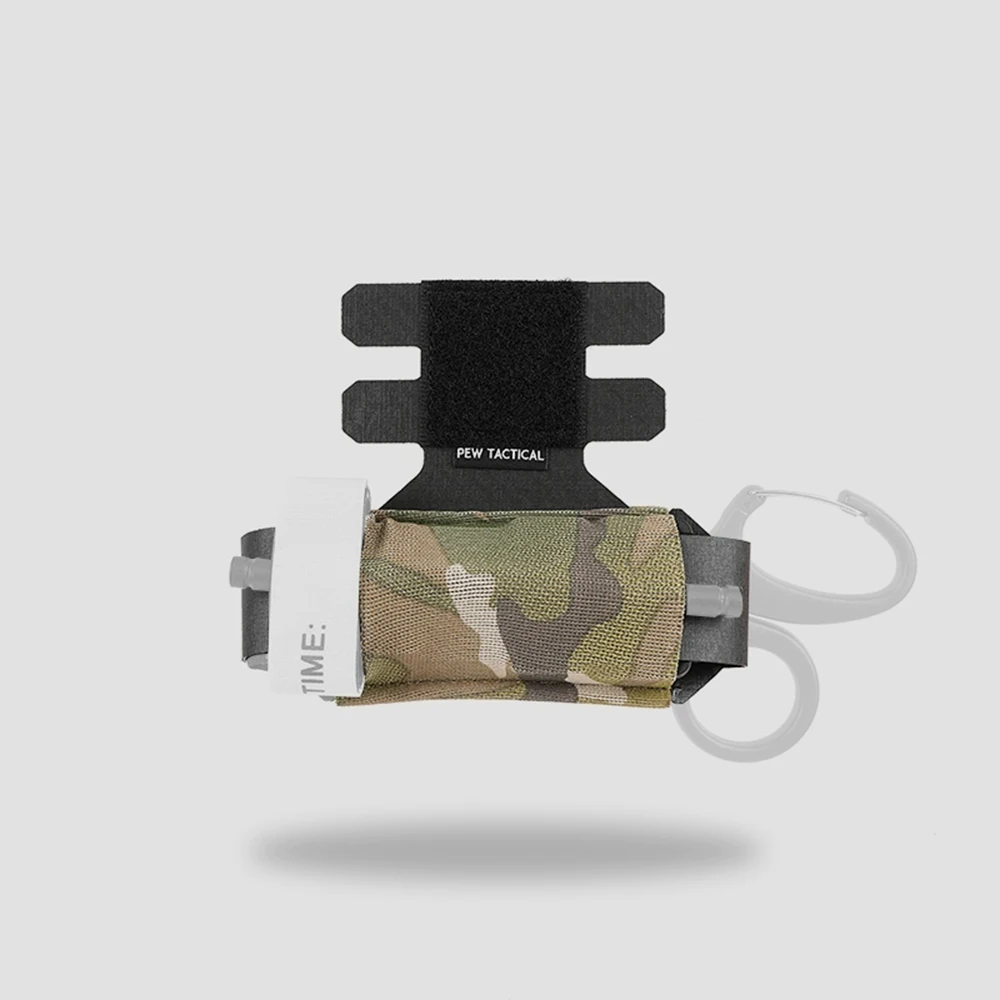 Torniquete táctico Molle estilo castor, tijeras para traumatismos, bolsa elástica, soporte de almacenamiento para tablero colgante UA99