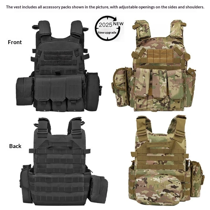 Chaleco táctico MOLLE camuflaje infantil para cosplay y juego de rol - imagen 3