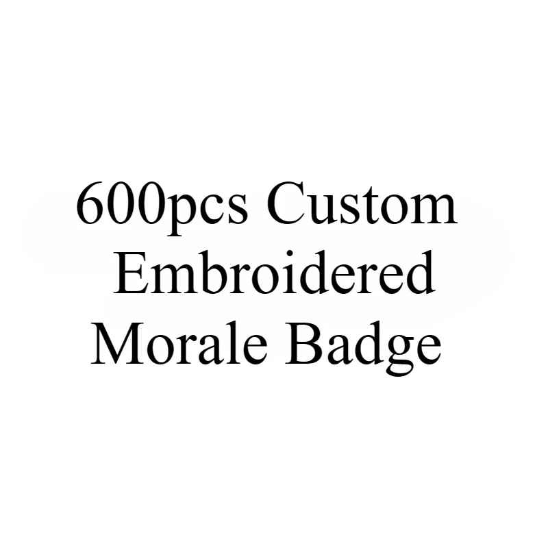 600 stuks grappige moreel badge geborduurde patches voor kleding aangepaste armband