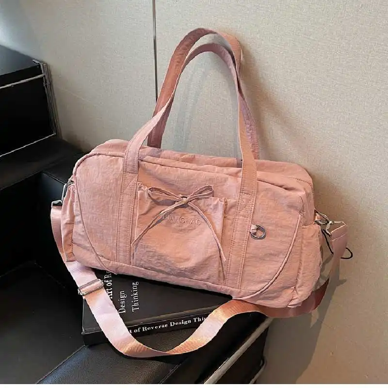 Bolso grande para gimnasio, Fitness, Yoga, viajes al aire libre, senderismo, bolso cruzado, deportes, Camping, bolsos de hombro, equipaje de negocios, lona - imagen 2