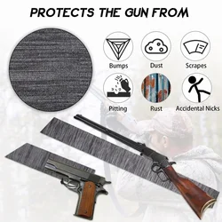 Calcetín de pistola tratado de silicona de 36/140CM para Rifle, funda para escopeta, fundas para tiro, caña de pescar, calcetín, bolsa de almacenamiento para pistola de protección