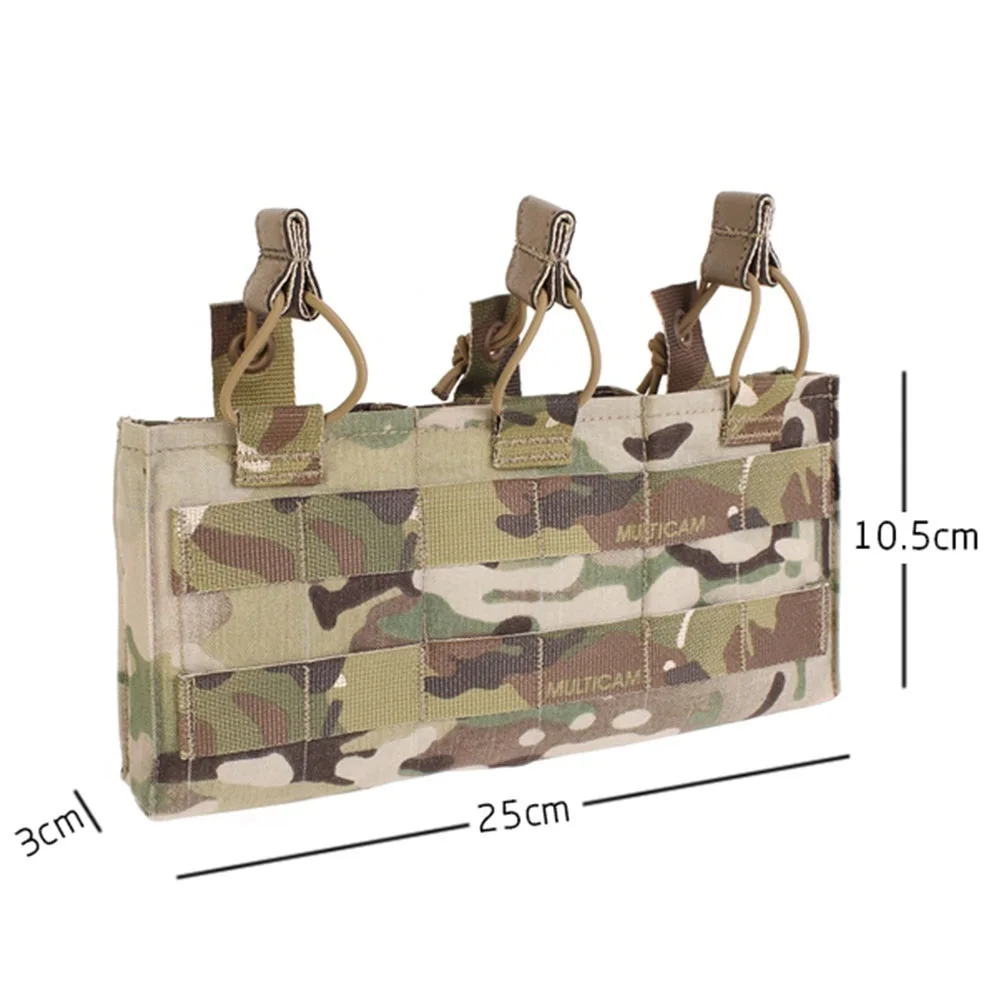 Placa militar táctica Molle Triple, bolsa Mag de 7,62mm, Panel frontal Universal, equipo de expansión de chaleco táctico - imagen 4