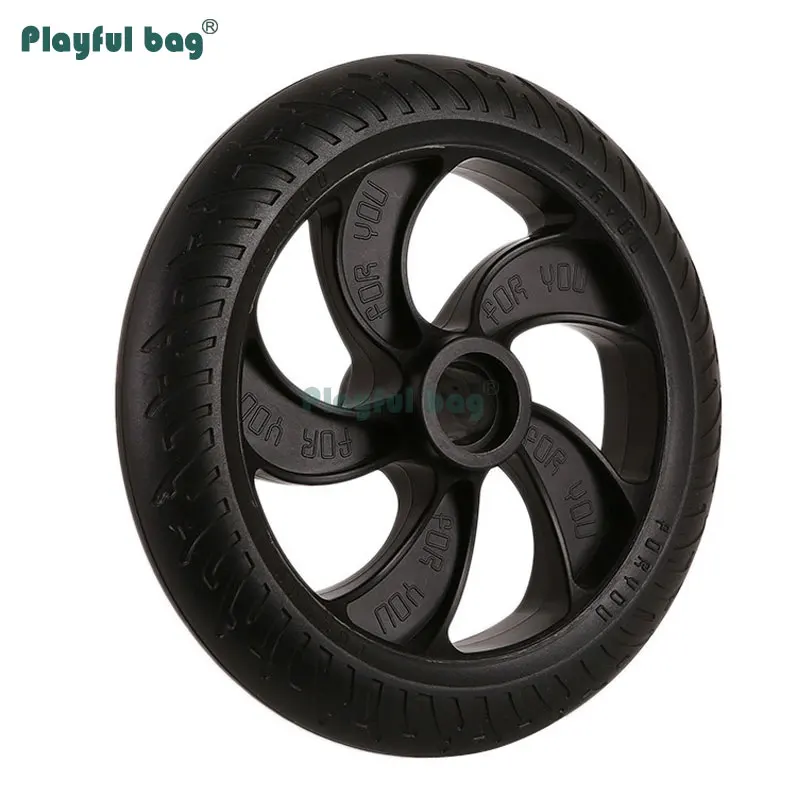 Rueda de poliuretano de 8 pulgadas para patinete eléctrico, rueda silenciosa de perfusión sólida resistente al desgaste, 200x36MM, AMB161