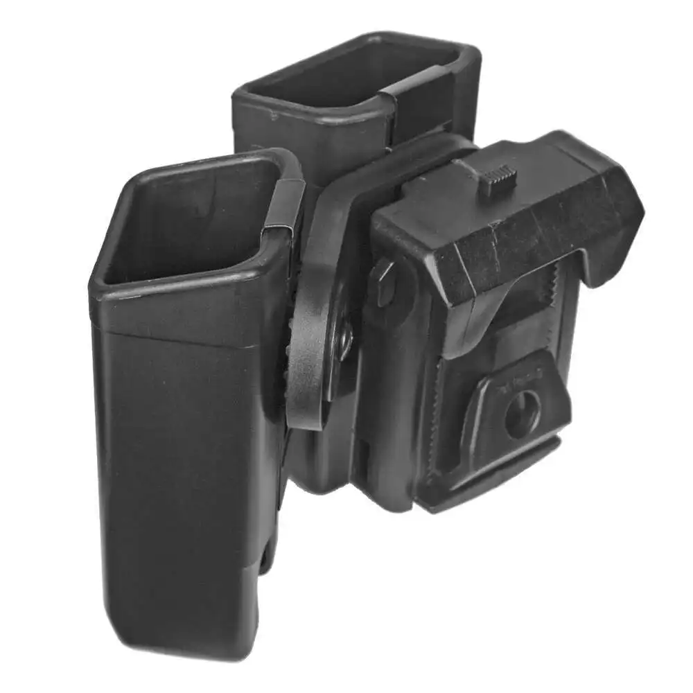 Bolsa giratoria táctica para pistola, doble revista para Glock17 19 P226 CZ75, accesorios de caza Airsoft, funda MAG - imagen 3