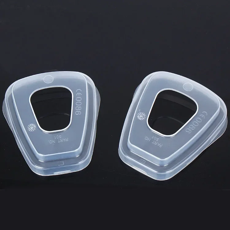 Piezas de respirador de máscara de Gas, adaptador de filtro 501, cubierta de plástico para 6800 6001 7502 6200, soporte de filtro 5N11 5P71, retenedor antipolvo - imagen 3