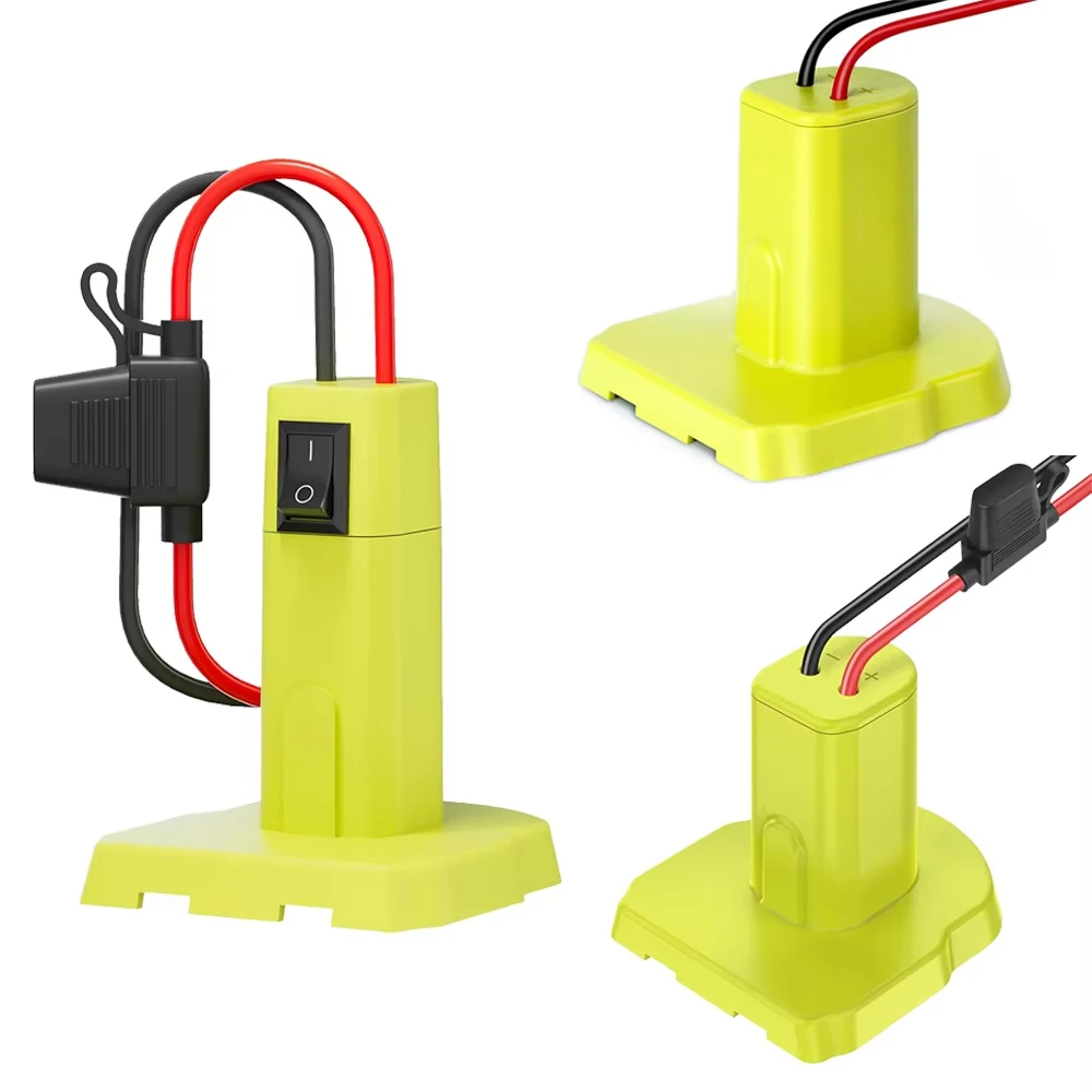 Adaptador de batería para Ryobi ONE + 18V Nimh/Nicd/batería de iones de litio DIY adaptador de ruedas eléctricas conector de herramienta para RYOBI con cables de 12AWG - imagen 2