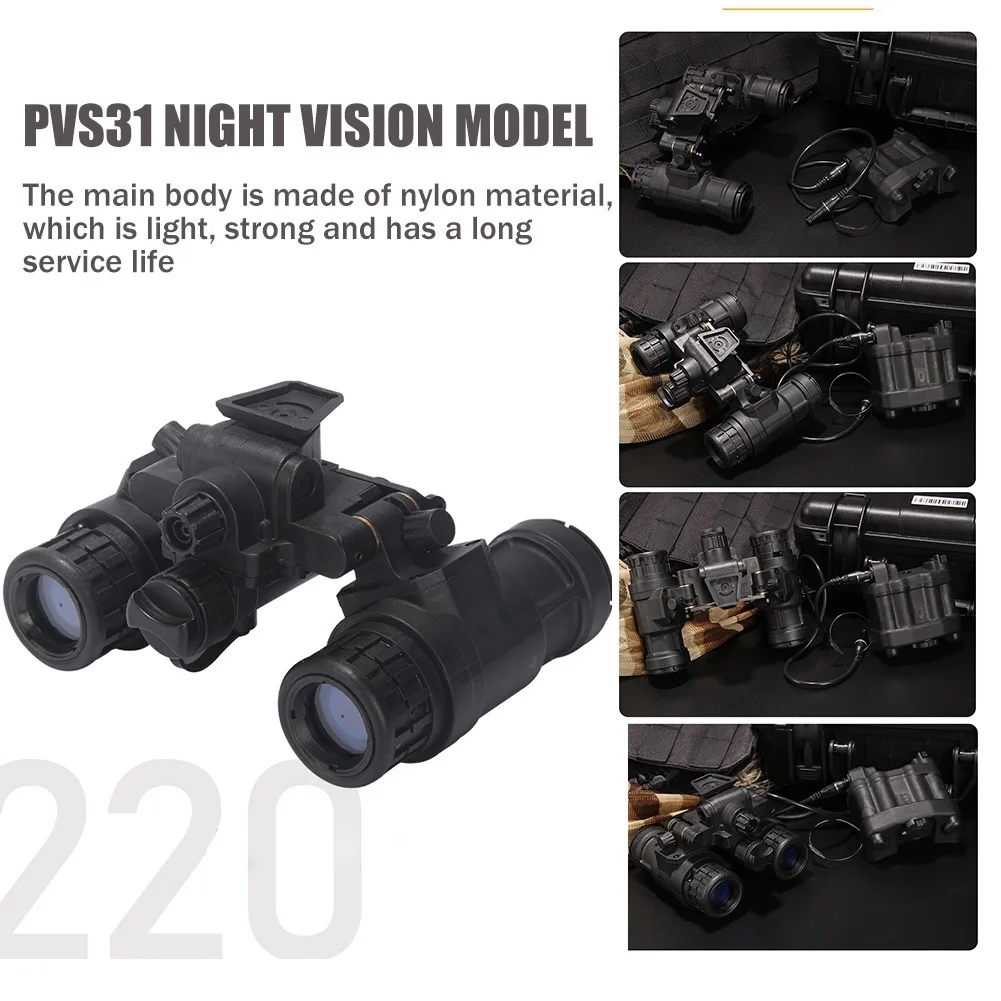 Juego de casco táctico Airsoft, cubierta de casco rápido, modelo PVS31, soporte L4G24, luz de señal de mariquita para protección de juegos de campo Cs - imagen 4