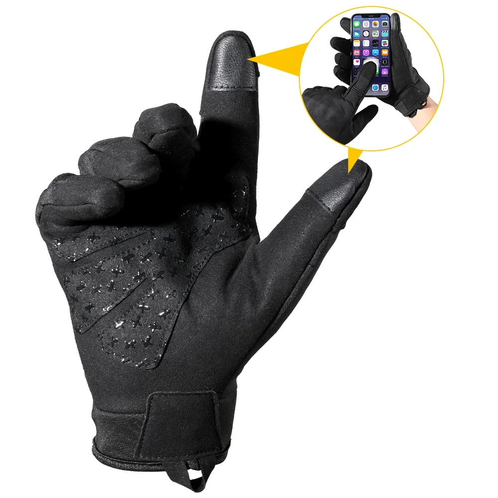 Guantes tácticos pantalla táctil guante de dedo completo carcasa dura polar cálido combate Airsoft caza senderismo bicicleta ciclismo antideslizante hombres - imagen 5