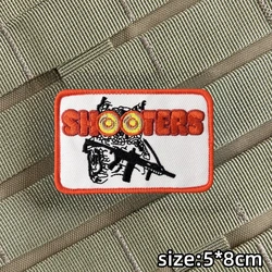 Parche táctico camuflaje búho bordado con velcro para uniforme