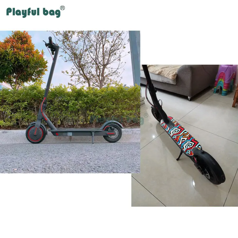 Papel de lija antideslizante para patinete eléctrico, pegatina decorativa resistente al desgaste, accesorio para scooter AMB223 - imagen 2