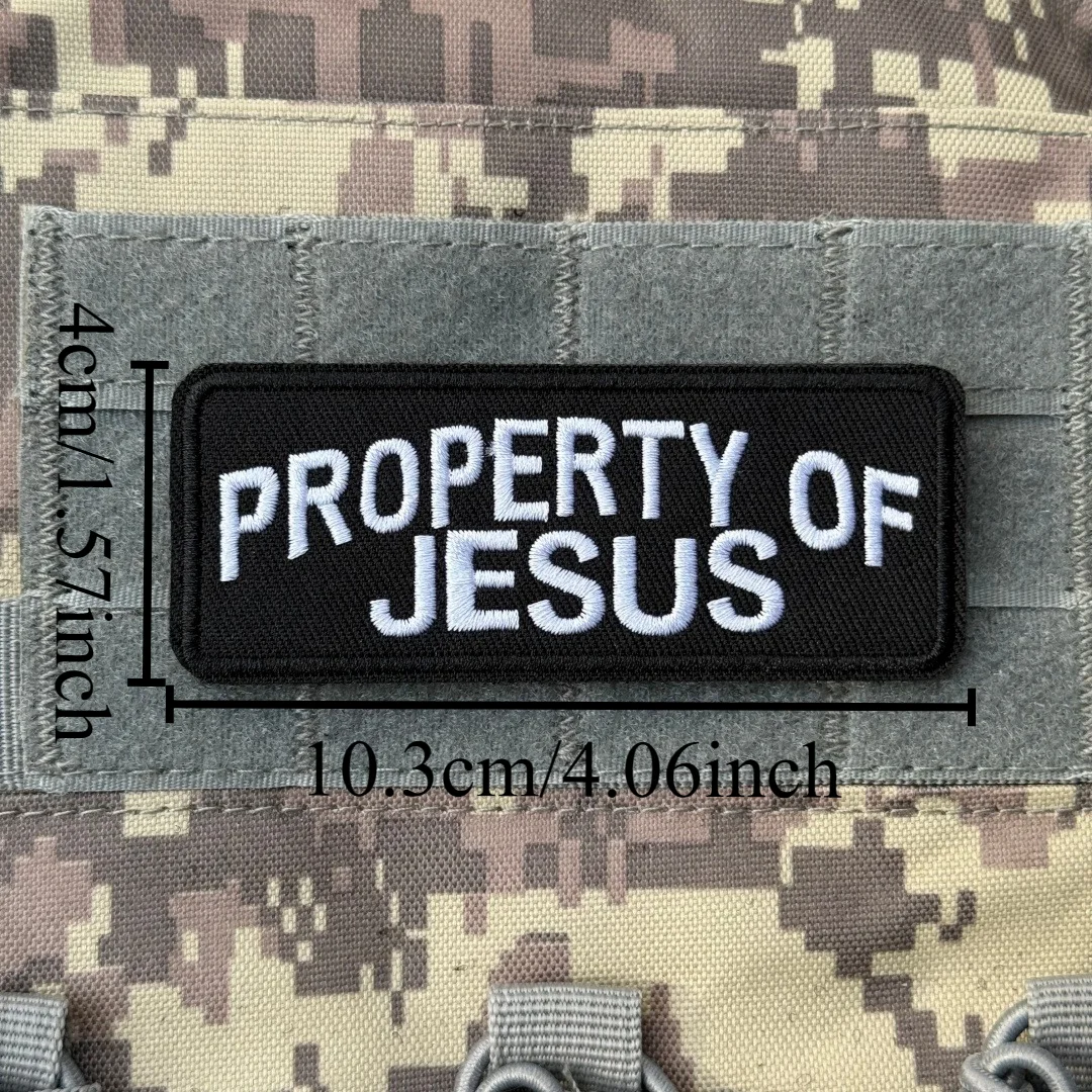 Parche bordado de versos de la Biblia, parche bordado de Michael Arcángel, moral táctica, parches militares con gancho para ropa, mochila, pegatina personalizada - imagen 2