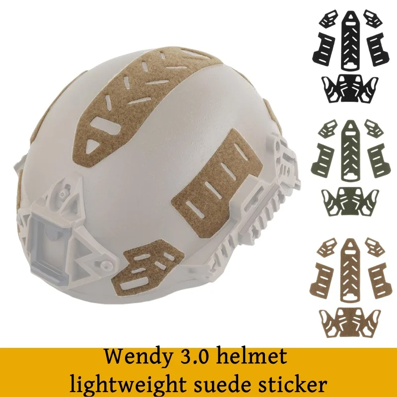 Pegatina de gamuza ligera para casco, parches adhesivos de gancho y bucle, accesorios para casco Wendy 3,0, 3,0