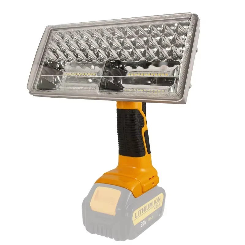 Lámpara de herramienta de luz de trabajo LED inalámbrica de 8 pulgadas para Dewalt 18V batería de iones de litio DCB205 DCB206 linterna eléctrica para exteriores foco - imagen 3