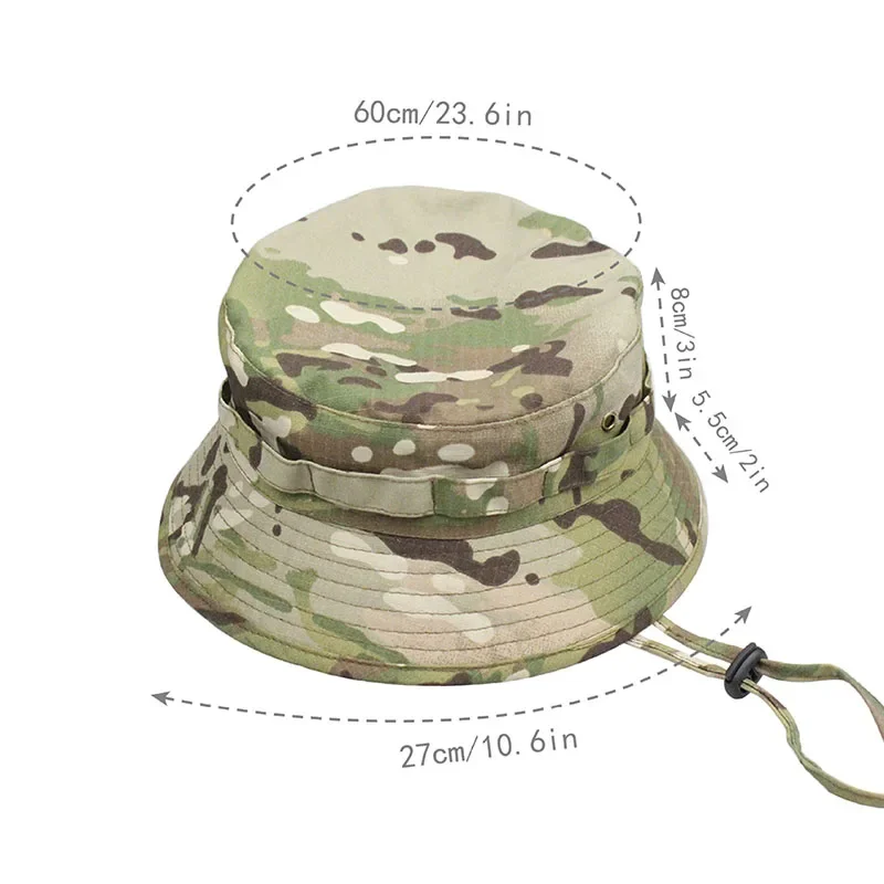 Boonie-Sombrero de camuflaje táctico para hombre, gorra de camuflaje para deportes al aire libre, caza, pesca, senderismo - imagen 5