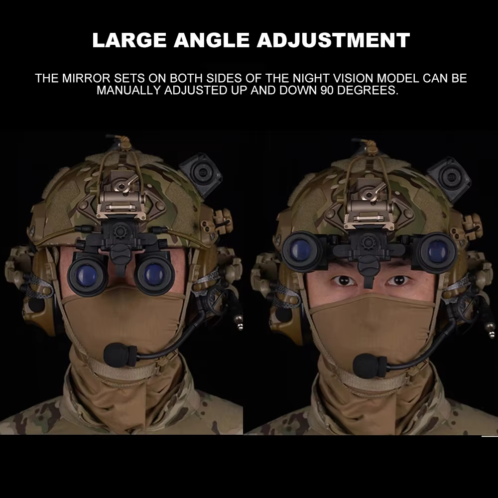 Gafas Visión Nocturna NVG Binoculares AN/PVS-31 Militares Tácticas - imagen 4
