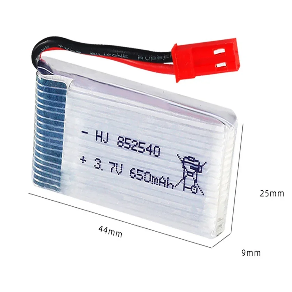 3.7V 650mah 25C 852540   Batería Lipo enchufe JST para Syma X5c X5c-1 X5 H5c RC Quadrotor repuestos batería recargable Drone - imagen 2