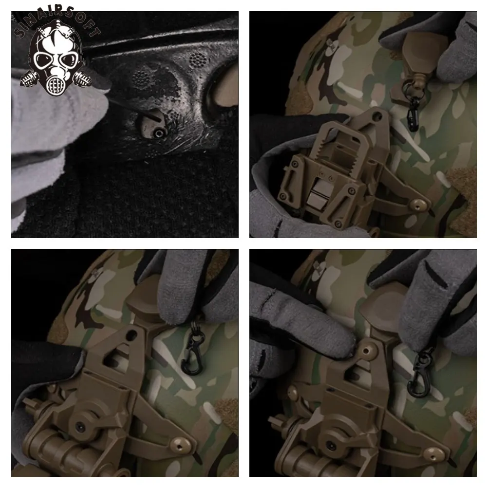 SINAIRSOFT-casco táctico L4G69/VAS NVG, cordón de montaje, cuerda antipérdida para modelo de visión nocturna fija, accesorios para casco - imagen 5