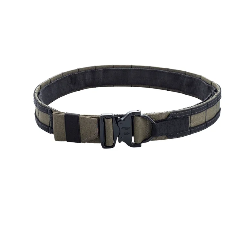 Cinturón de combate táctico militar, equipo de Airsoft Molle, hebilla de liberación rápida, doble capa, 1,75 pulgadas - imagen 4