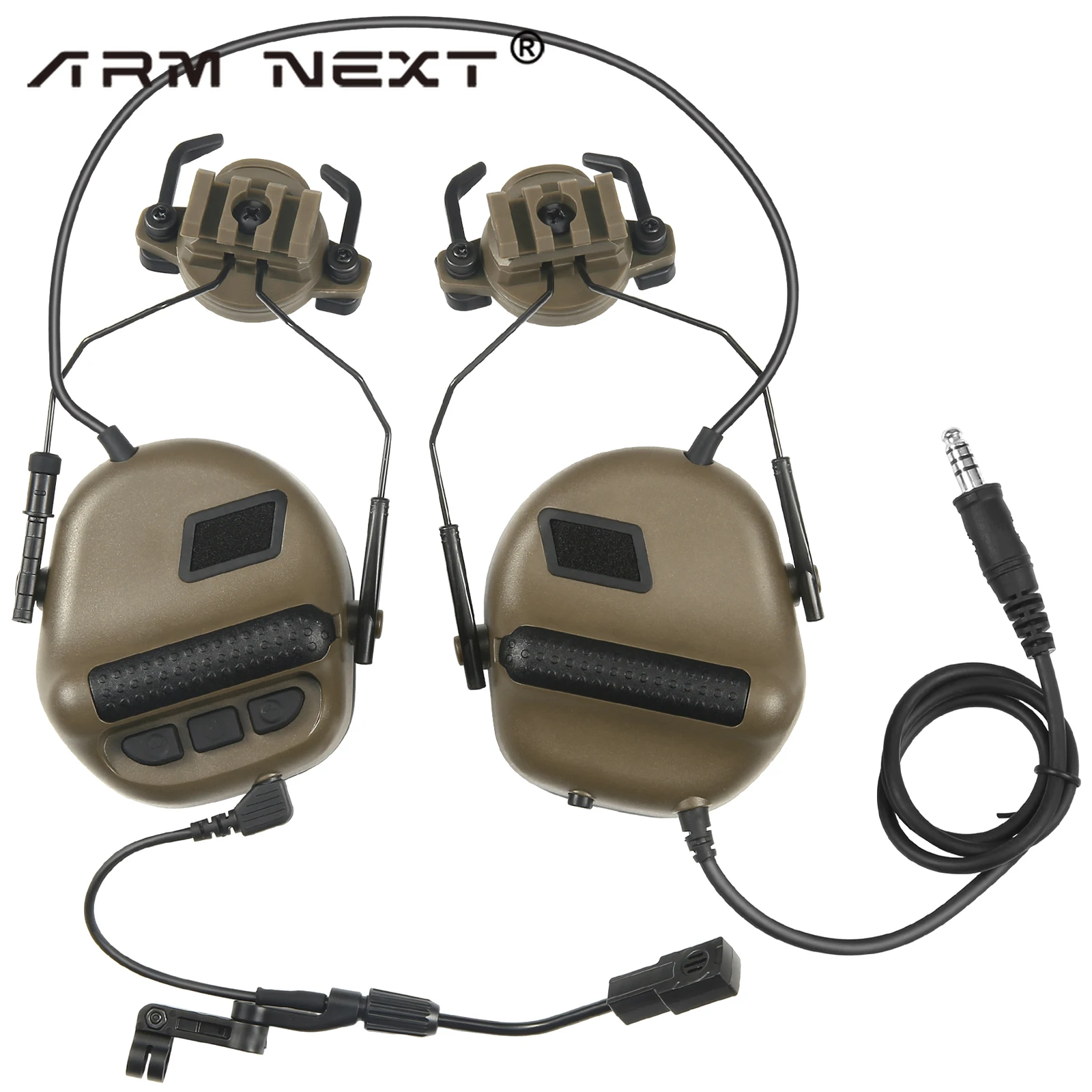 Auriculares para casco táctico ARM NEXT F20, orejera militar, protección auditiva electrónica, reducción de ruido de caza - imagen 2