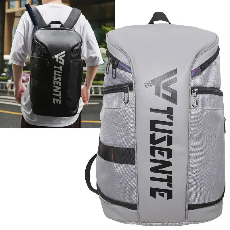 Bolsa deportiva para gimnasio y raqueta, mochila de senderismo Trave con paquete de zapatos, mochila de escalada para acampar al aire libre, mochila escolar con personalidad para equipo grande - imagen 3