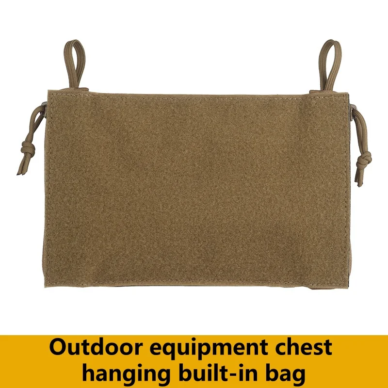 Bolsa integrada de expansión para colgar en el pecho, accesorios de aparejo para el pecho, chaleco para equipo al aire libre, bolsillo de almacenamiento oculto, Camping Airsoft 9,4*5,9 - imagen 2