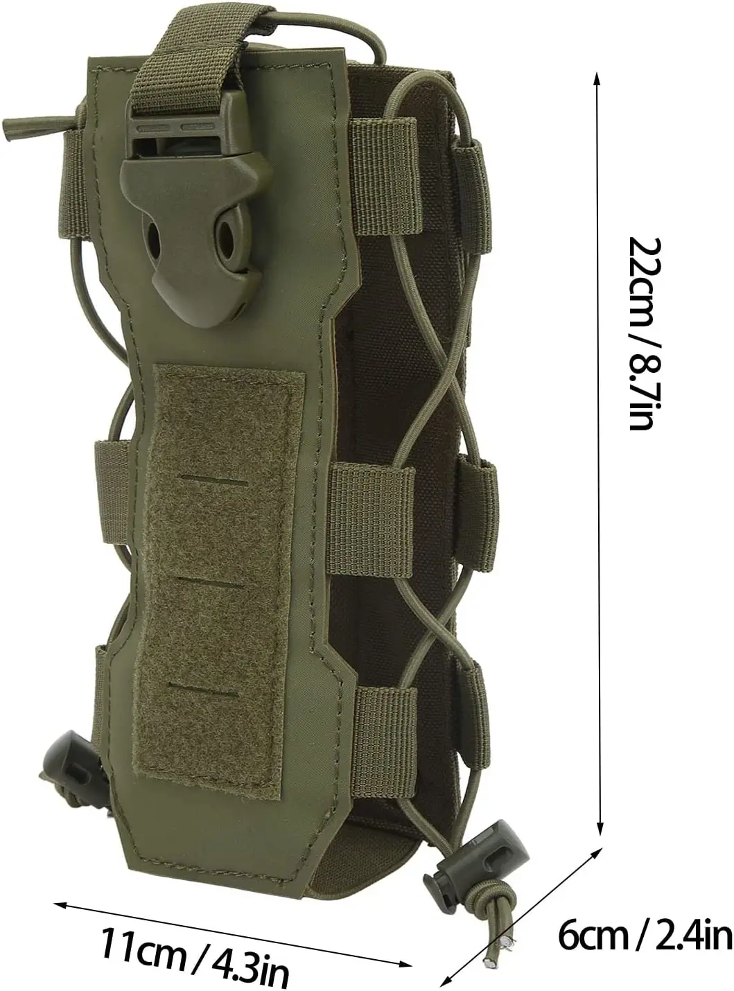 Soporte táctico para botella de agua Molle militar, bolsa de nailon para botella, funda para cantimplora, bolsas de viaje al aire libre - imagen 5