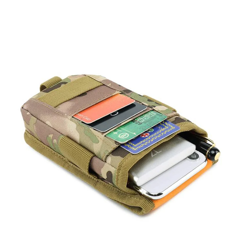 Riñonera táctica de camuflaje para exteriores, bolsa Molle para teléfono, bolsillo para acampar, senderismo, equipo CS - imagen 4