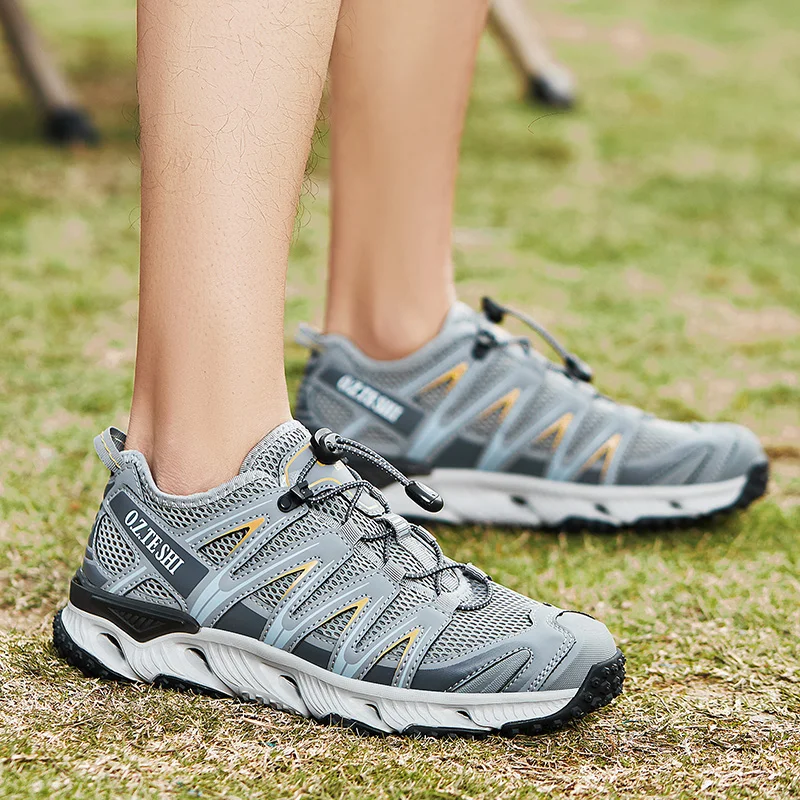 O.Z.TESHI, zapatos Upstream para hombre, zapatillas de deporte de secado rápido de malla transpirable para exteriores, zapatos para caminar y pescar, zapatos acuáticos para senderismo y vadeo