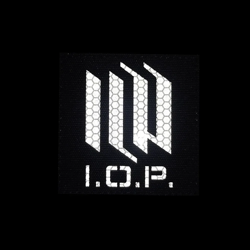 Parches reflectantes de línea frontal para niñas, parche de Anime con logotipo de IOP G & K, con gancho para mochila, insignias de juego de línea frontal, 404 - imagen 4