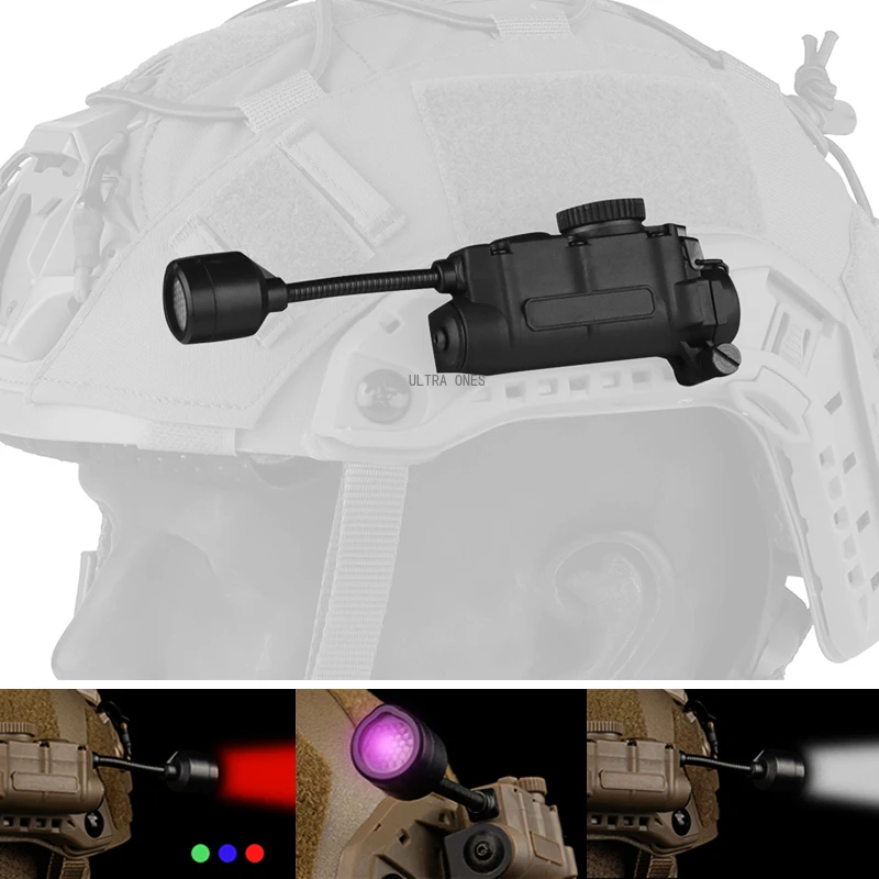 Luces de señal para deportes al aire libre, casco táctico, luz estroboscópica, blanco, rojo, verde, azul, luz IR, cabeza, luz auxiliar IFF para Airsoft