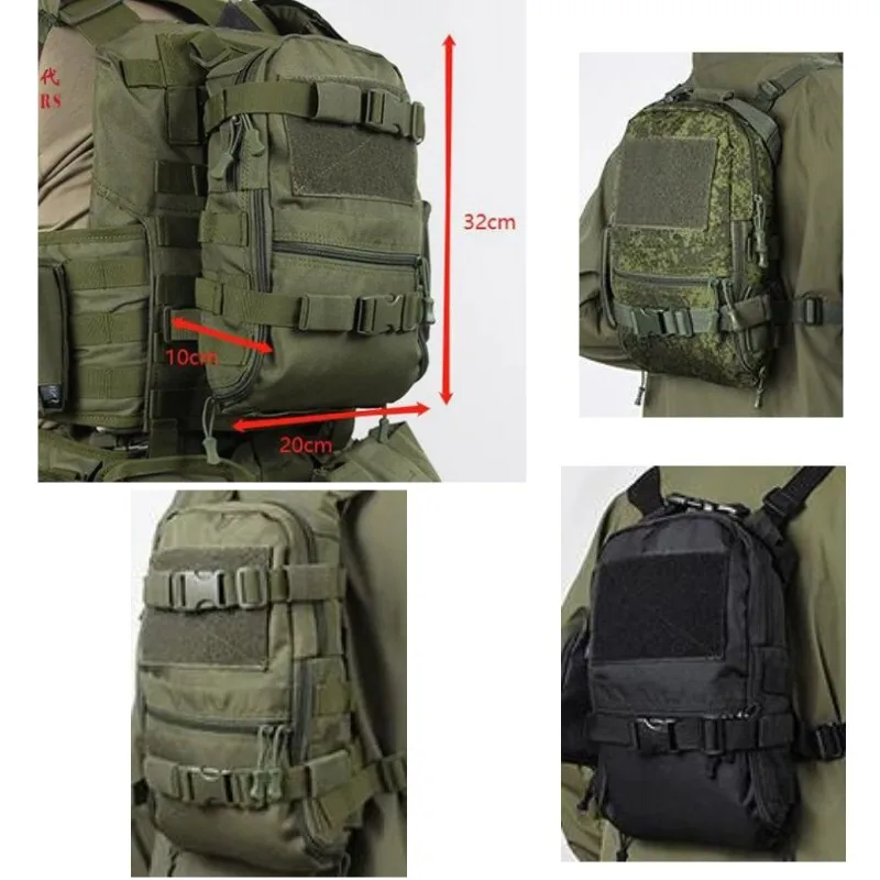 Mochila MOLLE de dos hombros, chaleco táctico ruso C para exteriores, 6b46 JPC, EMR RG BK - imagen 3