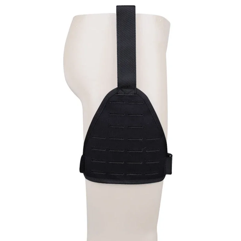 Panel de plataforma de pierna caída MOLLE de corte láser táctico con cinturón de gancho y bucle y correas de muslo con hebilla aparejo de muslo para caza - imagen 3