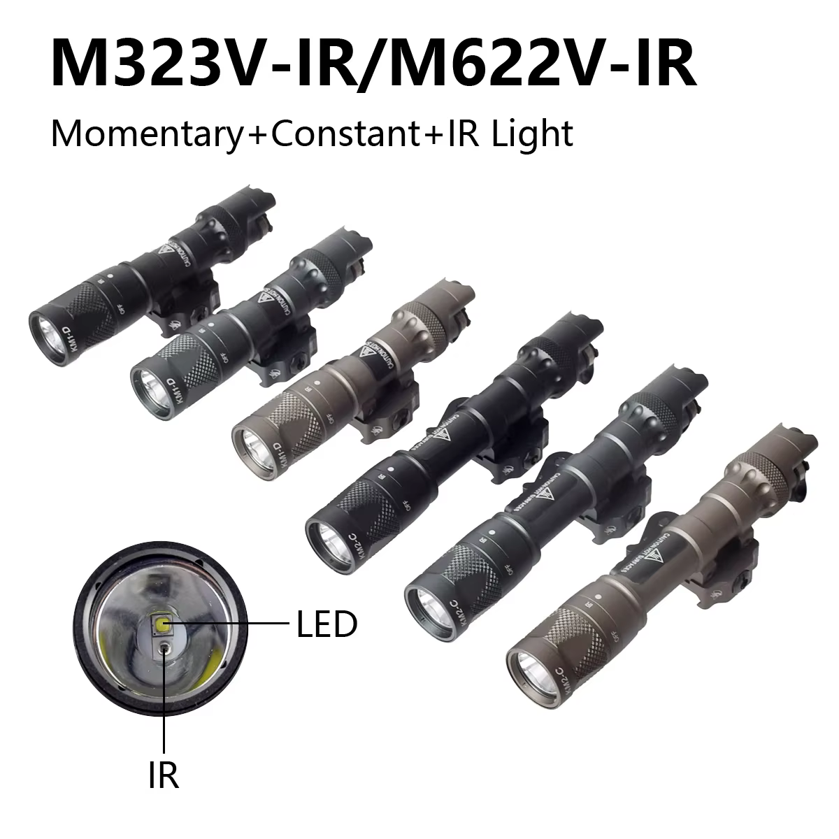 Surefire Linterna Táctica LED IR – Airsoft con Modo Estroboscópico - imagen 3