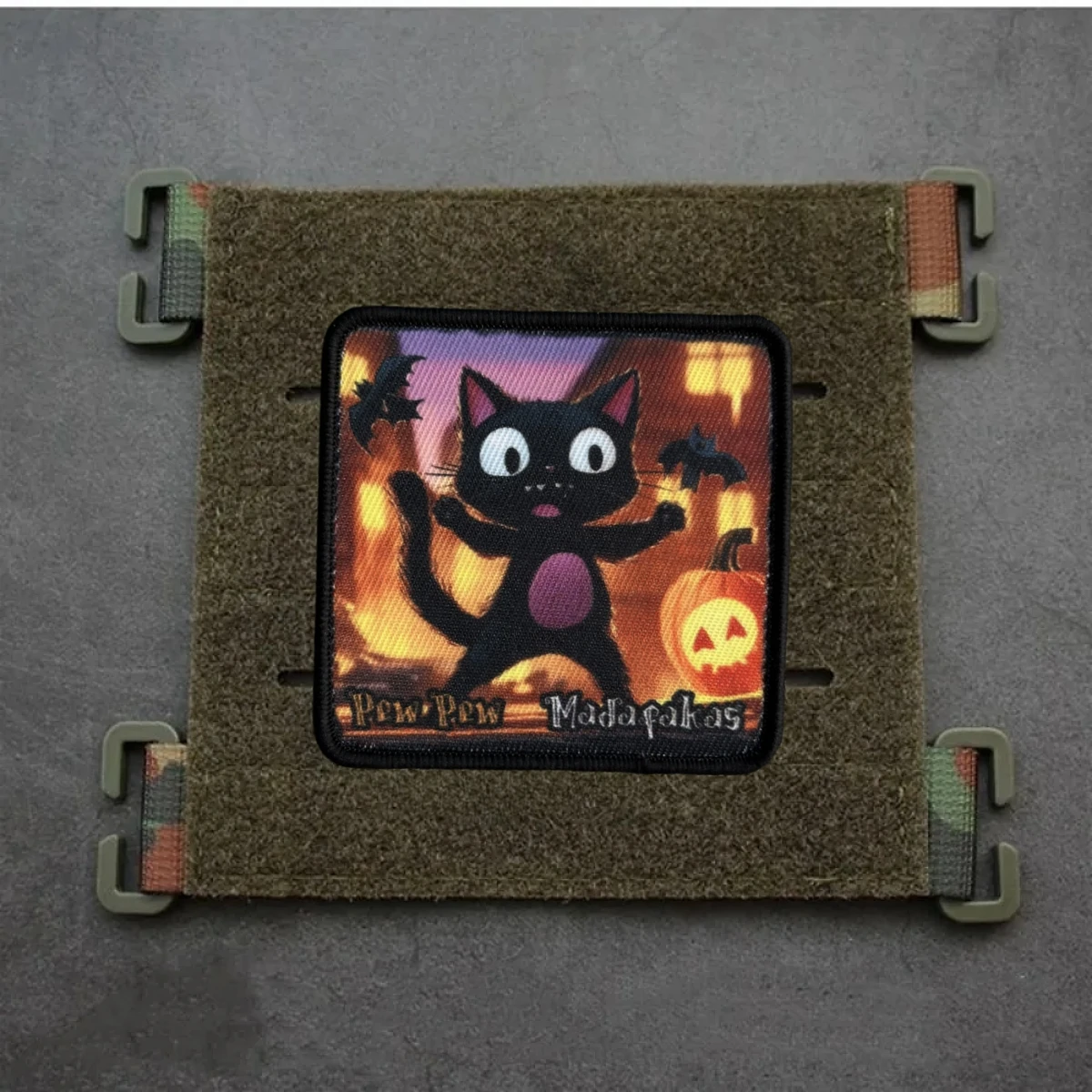 Parche de insignia de moral de advertencia de tigre táctico, brazalete militar, estampado de gato FAFO, parches de bucle de gancho Pew, pegatina de mochila Madafakas - imagen 3