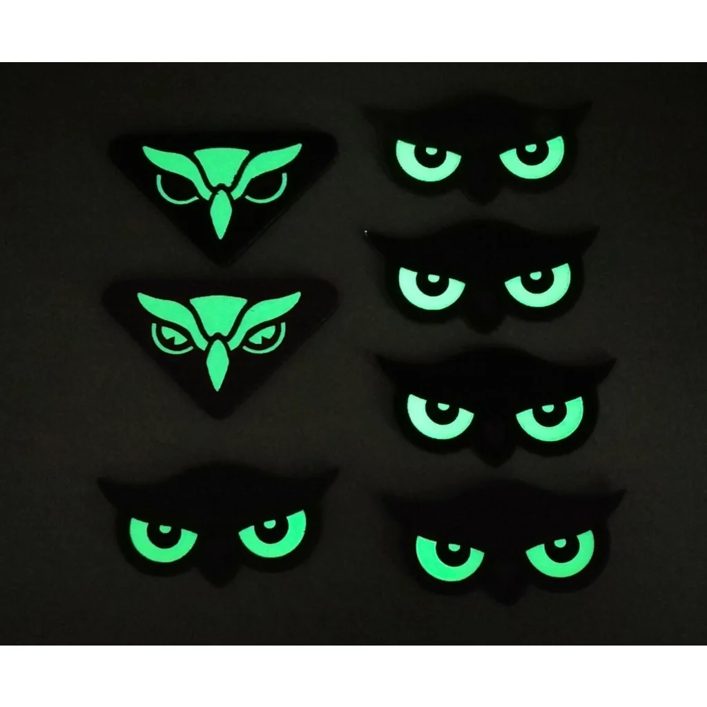 Brazalete reflectante infrarrojo con ojos de animales, banda luminosa, Ojo de águila, corte láser, mochila, gancho, parches de chaqueta para ropa - imagen 4